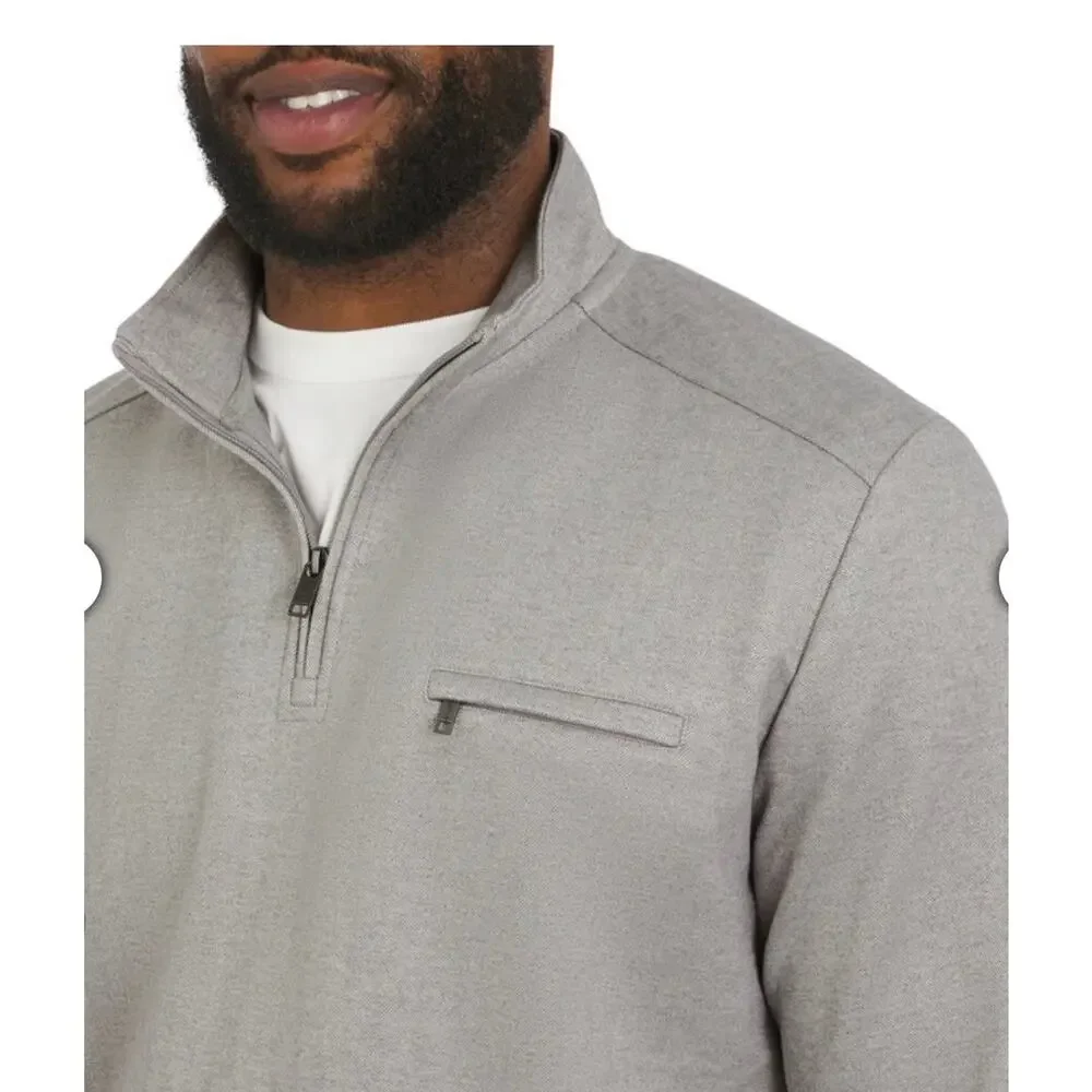 DKNY Men's Herringbone Quarter Zip Size M NEW # J535
